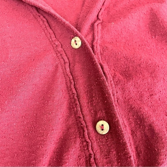 Free People Beach Cotton Button Down Cardigan Large - Picture 5 of 10